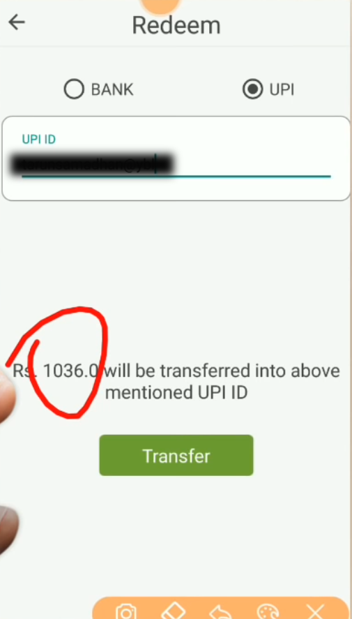 Redeeming Money from Wallet to UPI or Bank Account
