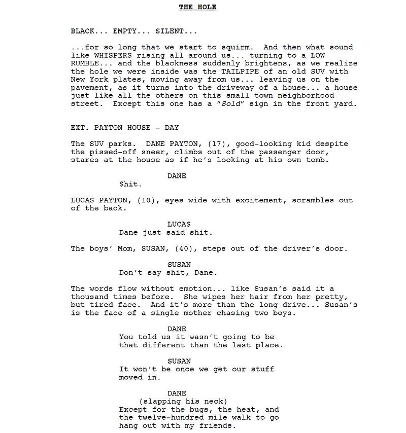 Page One: “The Hole” (2009)