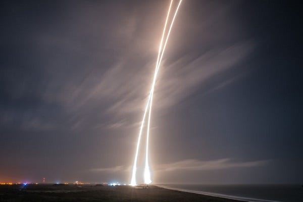 Logos and SpaceX rocket launches