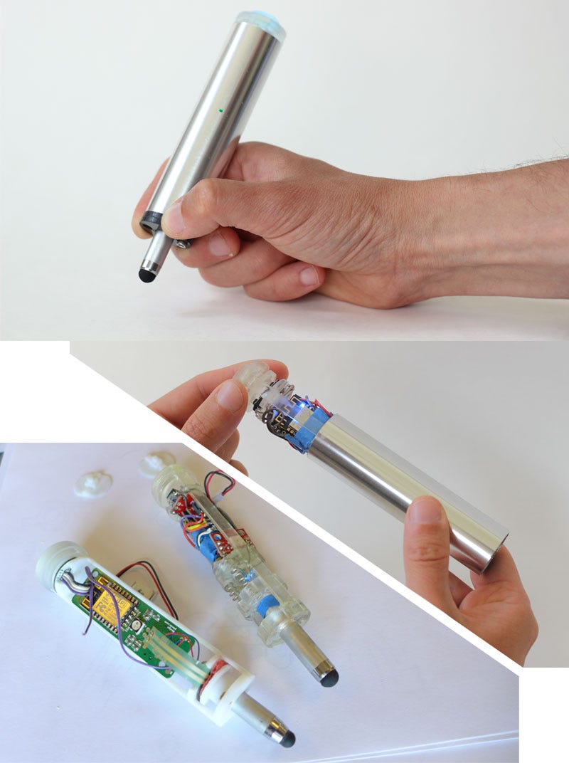 Picture of a prototype of a smart pen