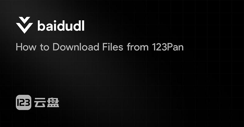 How to Download Files from 123Pan - 123Pan Downloader