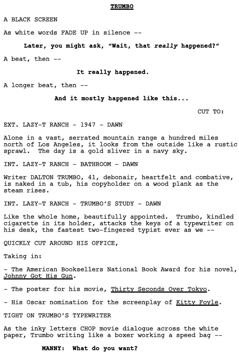 Page One: “Trumbo” (2015)
