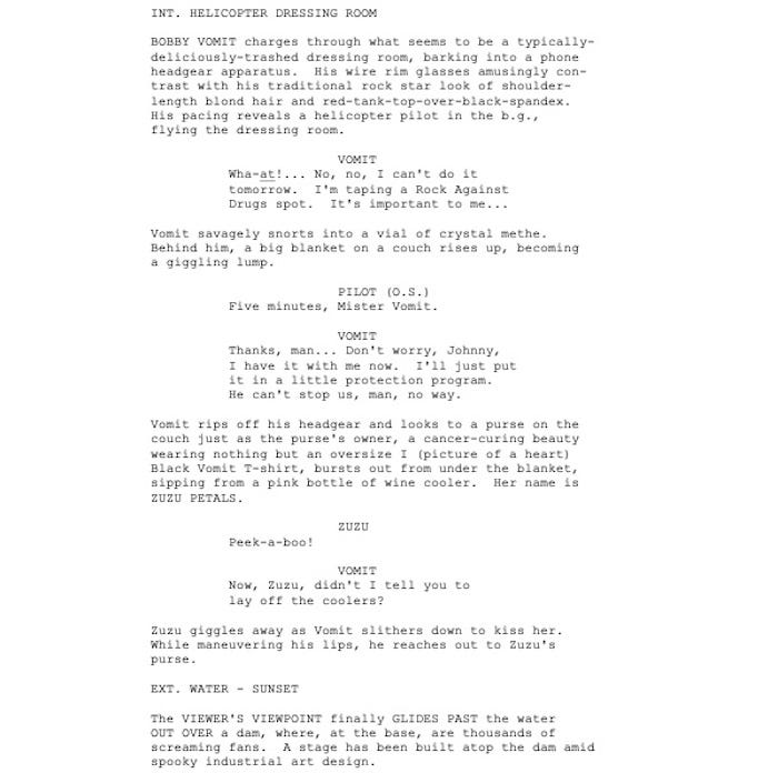 Page One: “The Adventures of Ford Fairlane” (1990)