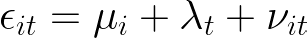 Composite error two-way FE model