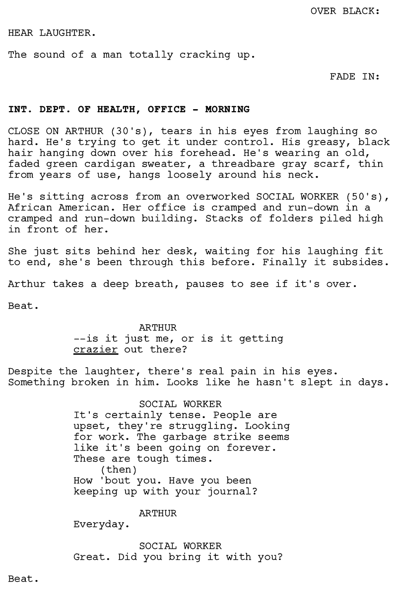 Page One: ‘Joker’ (2019)