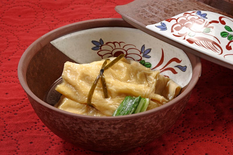 A bowl of yuba, Nikko’s local specialty