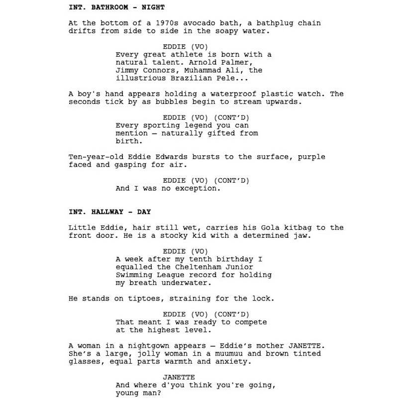 Page One: “Eddie the Eagle” (2015)