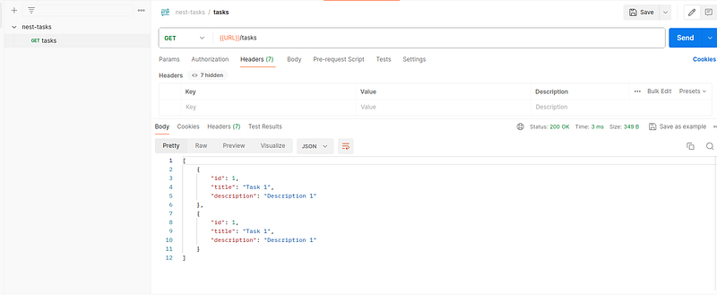Make simple CRUD requests with NestJS