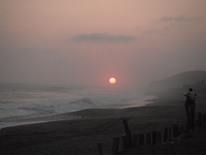 Sunset at Nexpa beach