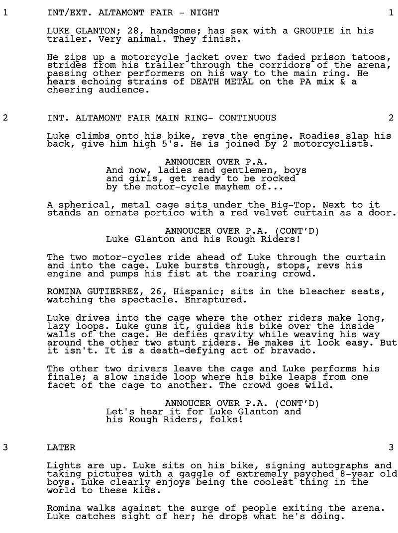 Page One: “The Place Beyond the Pines” (2012)