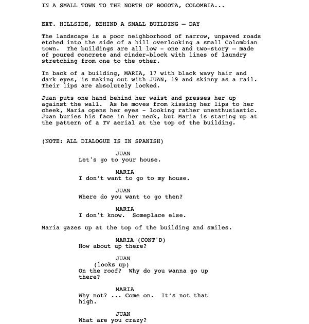 Page One: “Maria Full of Grace” (2004)