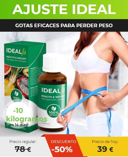 IdealFit Gotas: Reseñas Negativa, Foro, Precio, Amazon, Ingredientes, ¡en Farmacia!