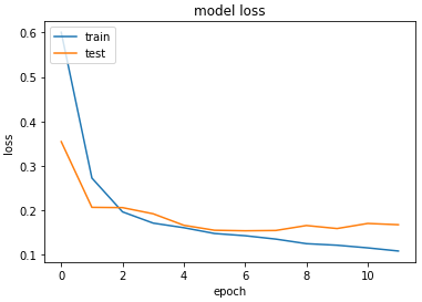 Model loss trends