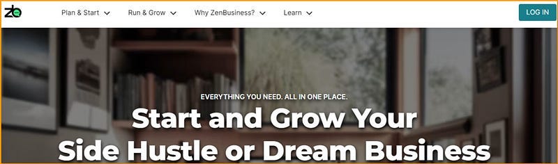 ZenBusiness Official Web Page
