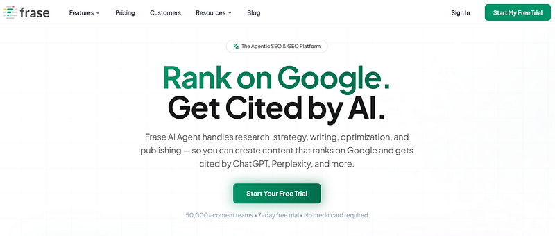 Frase the best seo tool for content writing review at AISO Blog