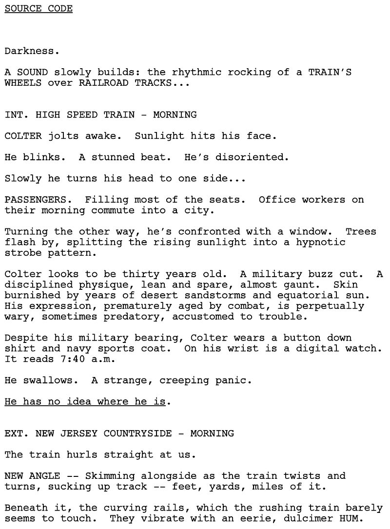 Page One: “Source Code” (2011)