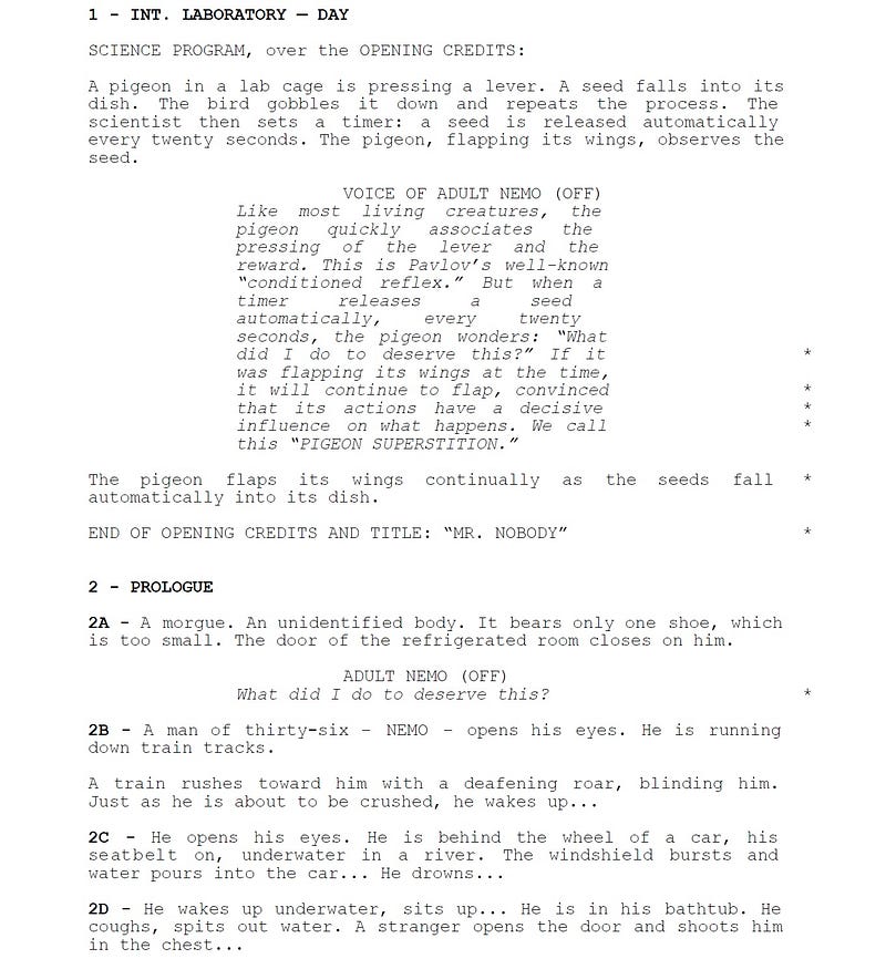 Page One: “Mr. Nobody” (2009)