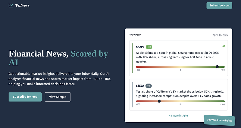 How I Built a Real-Time News Scoring System (and Stopped Missing Out on Market Moves)