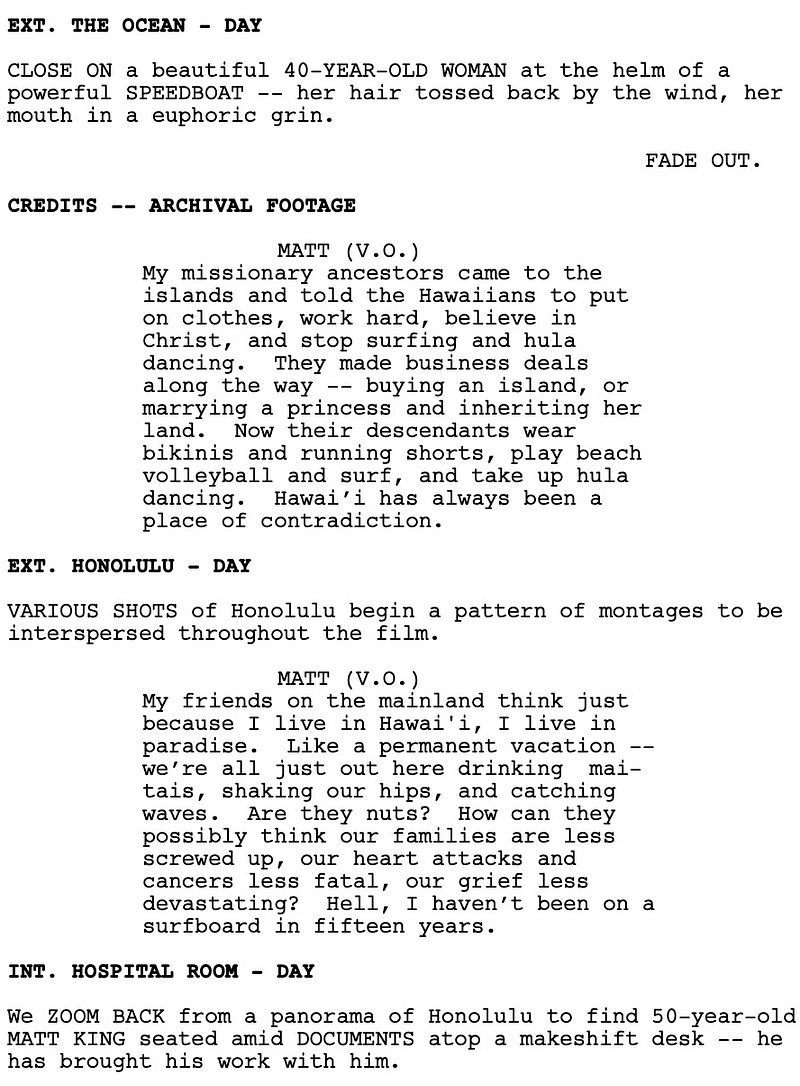 Page One: “The Descendants” (2011)
