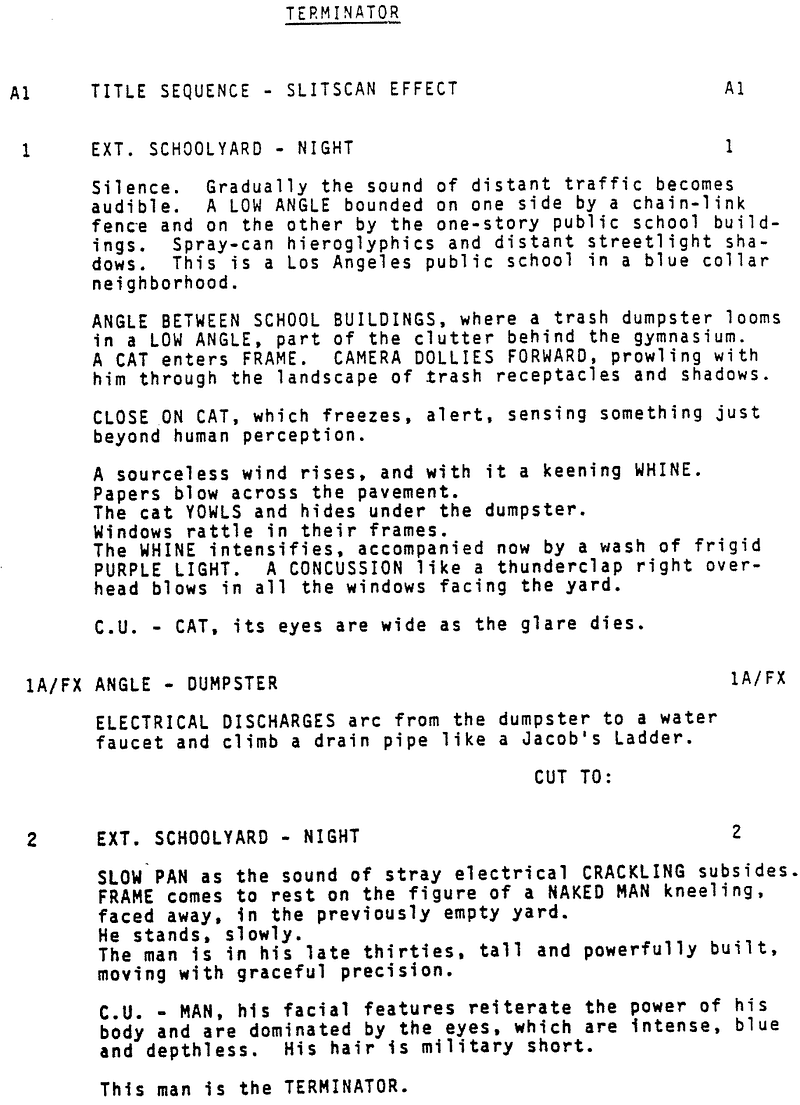 Page One: “The Terminator” (1984)