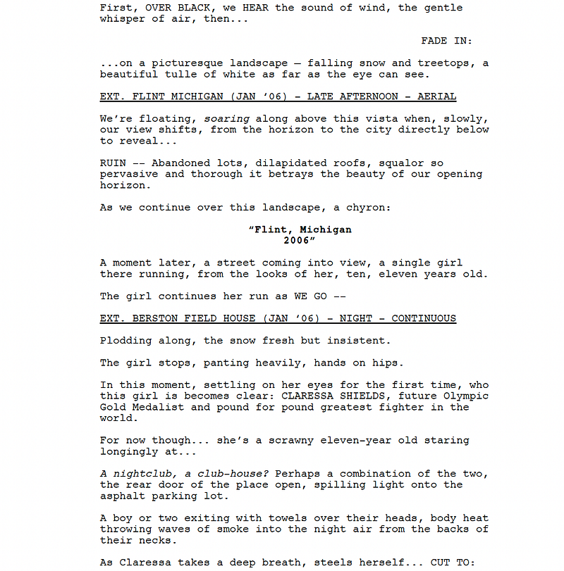 Page One: “The Fire Inside” (2024)