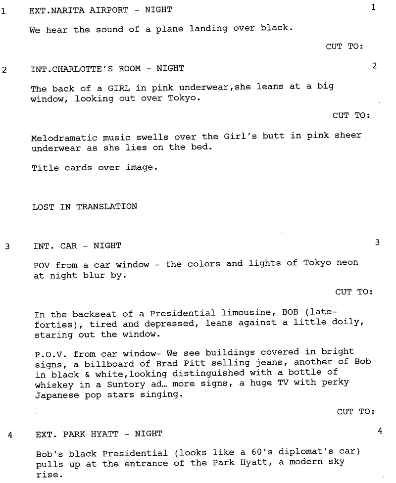 Page One: ‘Lost in Translation’ (2003)