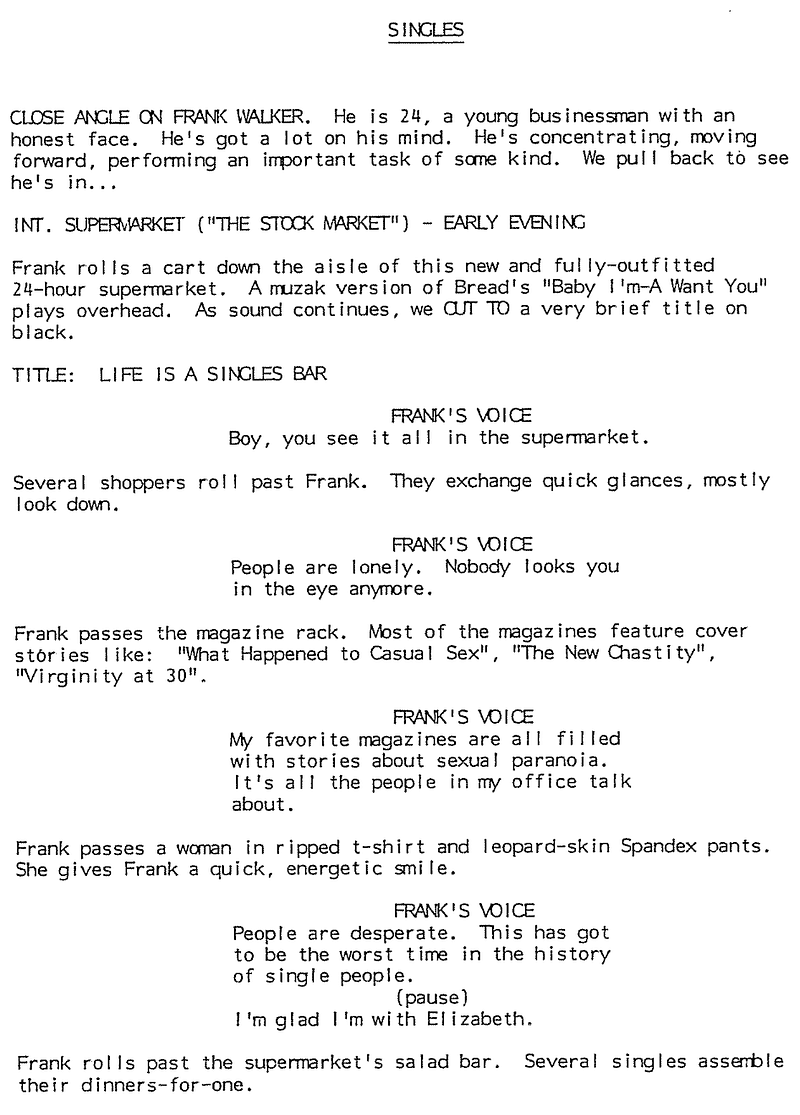 Page One: “Singles” (1992)
