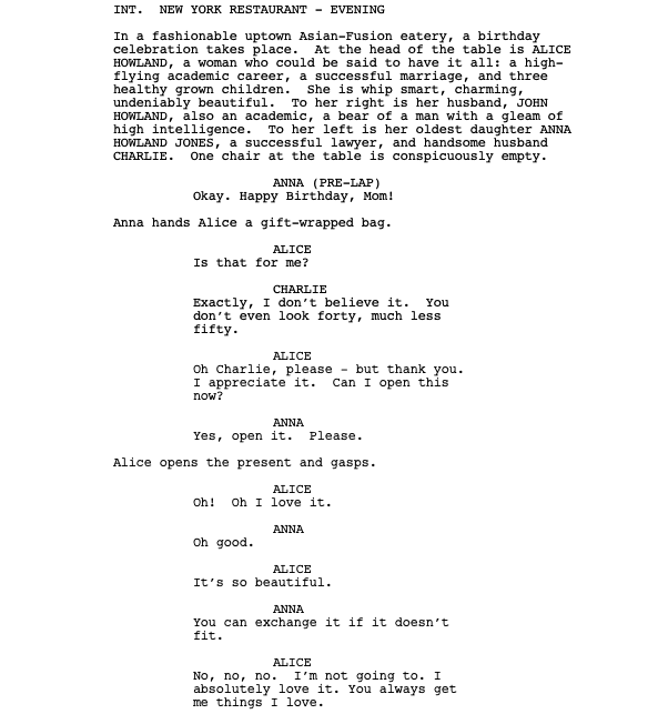 Page One: “Still Alice” (2014)