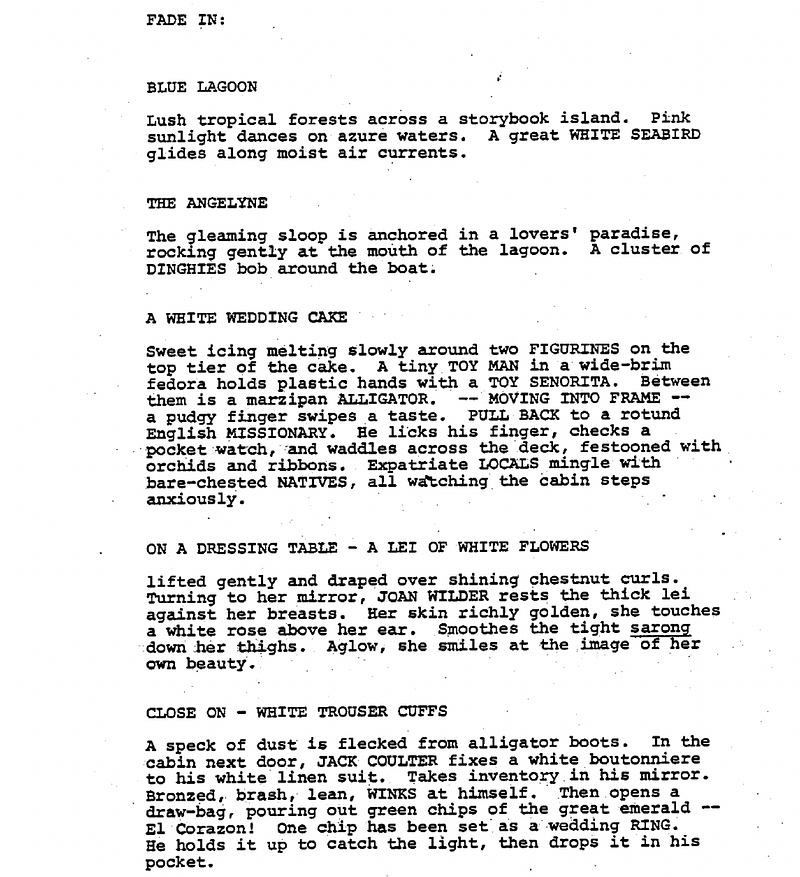 Page One: “The Jewel of the Nile” (1985)