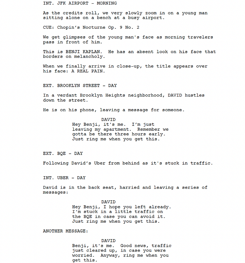Page One: “A Real Pain” (2024)