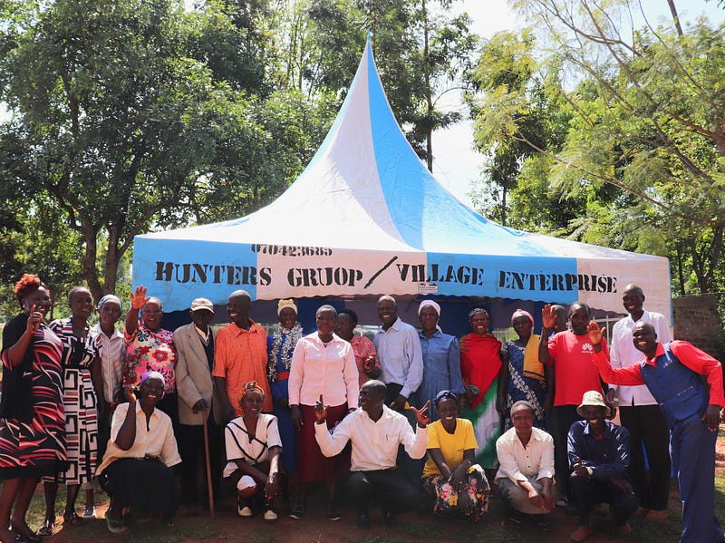 Hunters Business Group members Village Enterprise tent