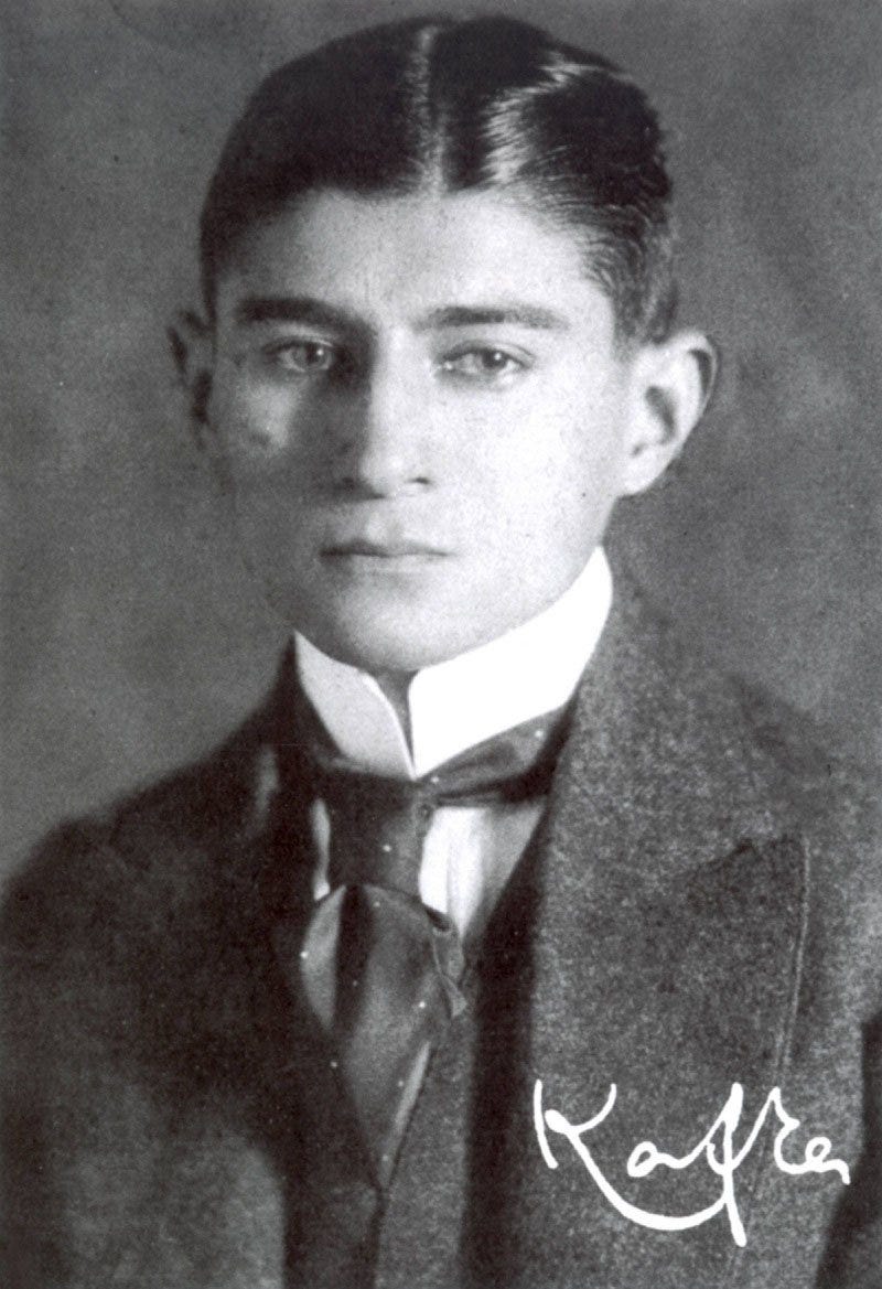An image of a young Franz Kafka, courtesy of Wikimedia Commons