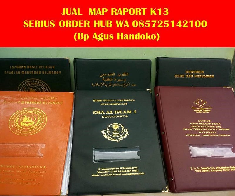 Wa 085725142100, Sampul Raport Murah, Sampul Raport Solo, Sampul Raport