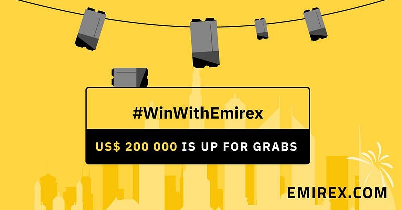 Emirex has prepared some good stuff for you guys — US$ 200 000 reward pool.