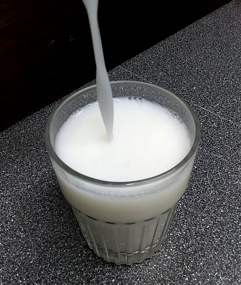 Here is the rice milk I just made. It has such great consistency.