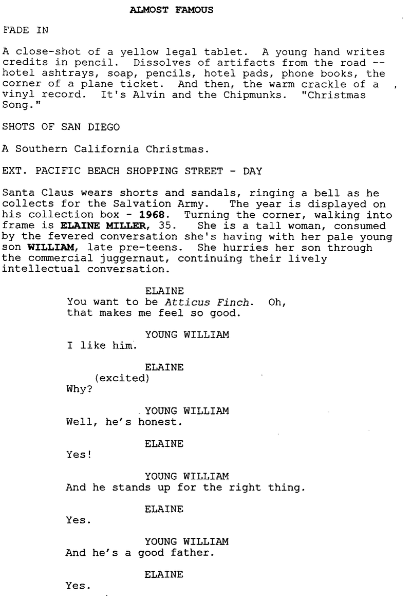 Page One: ‘Almost Famous’ (2000)