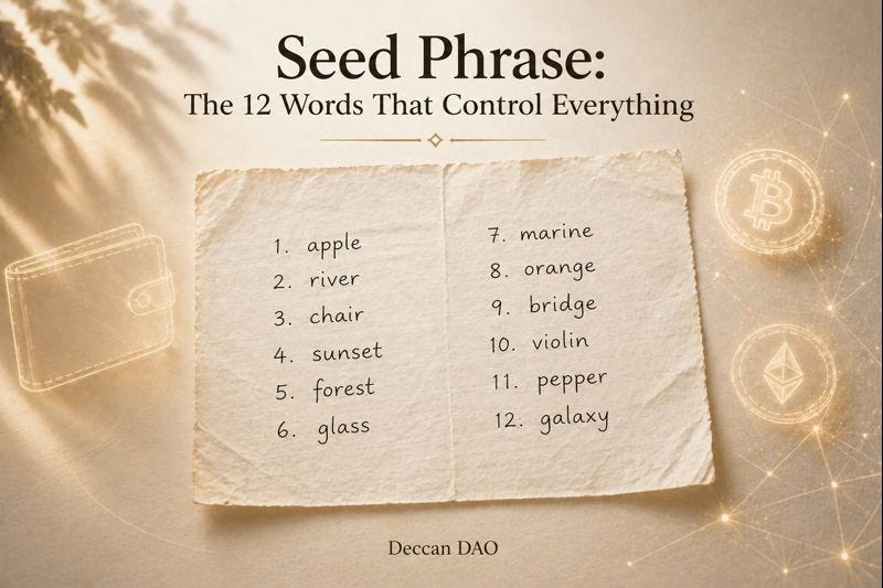 Seed Phrase: The 12 Words That Control Everything