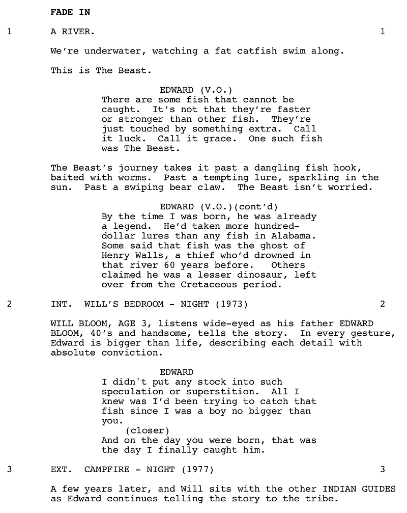 Page One: ‘Big Fish’ (2003)