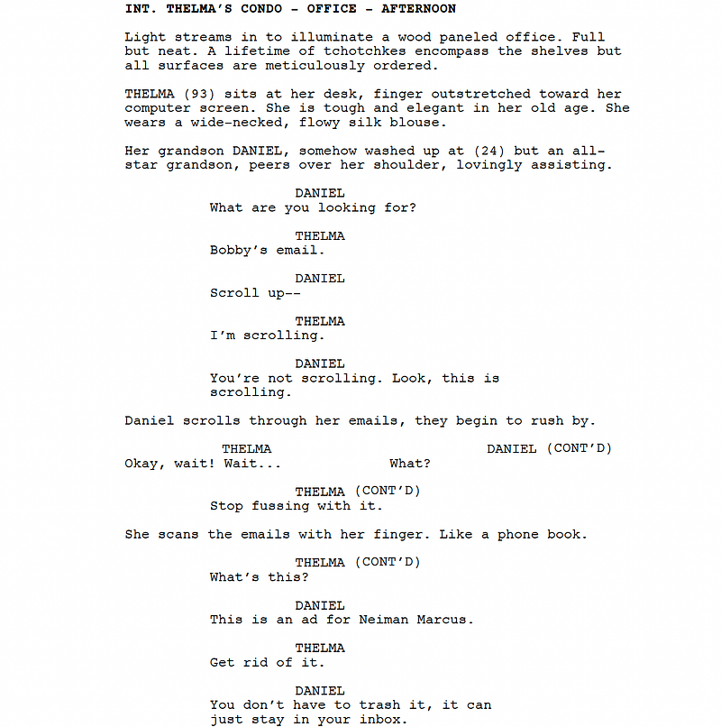 Page One: “Thelma” (2024)