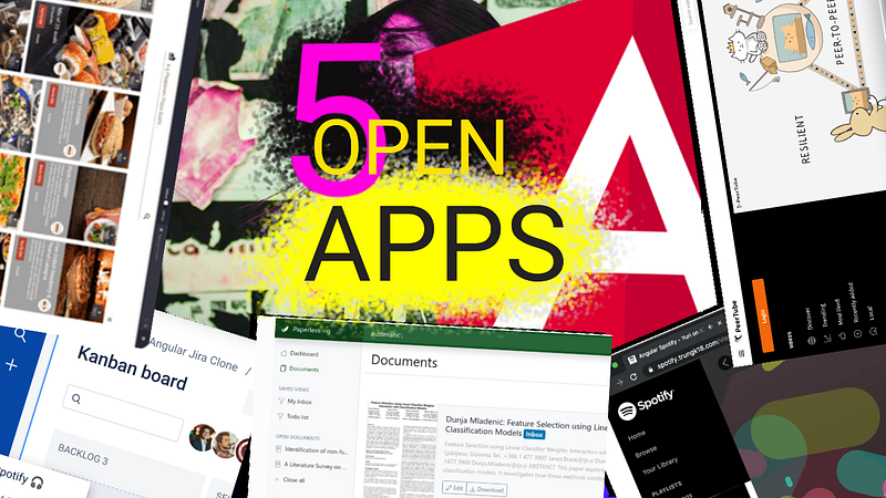 ♦️ Study Coding With The Code Of These 5 Angular Apps