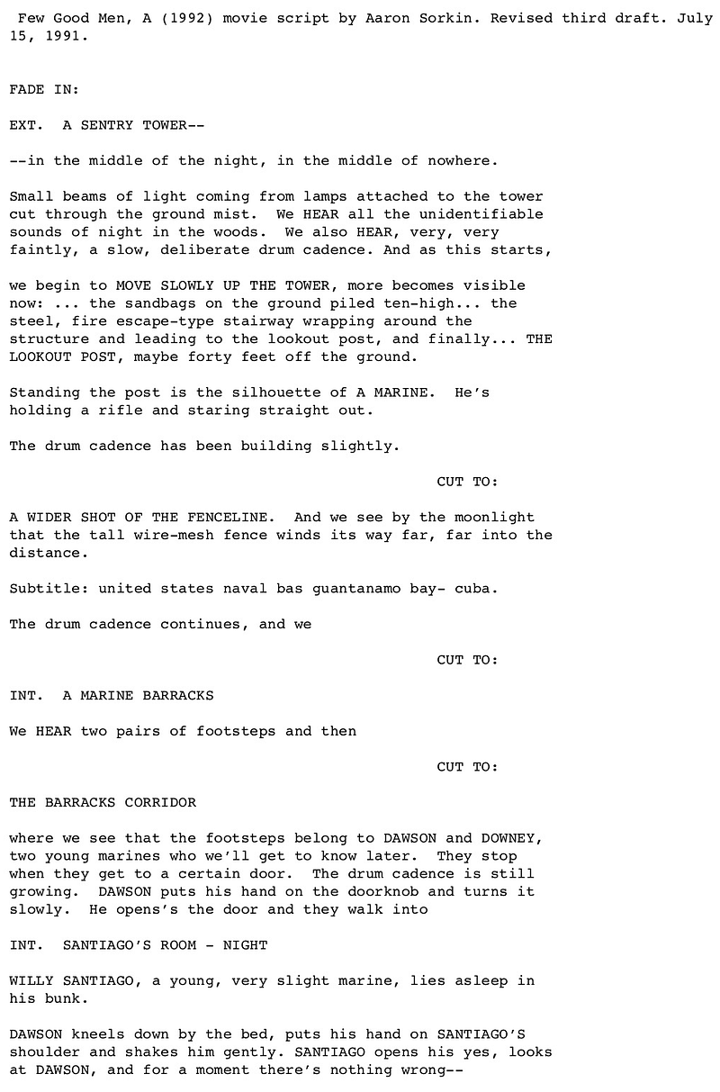 Page One: ‘A Few Good Men’ (1992)
