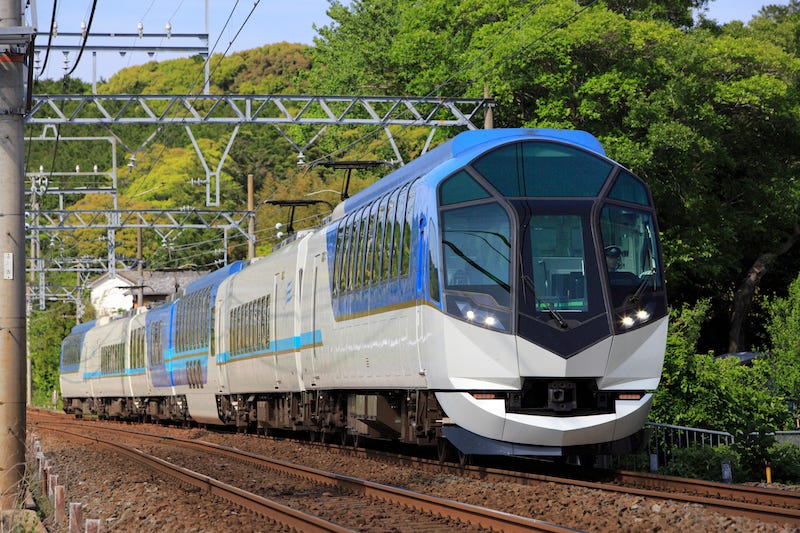 One of the Kintetsu express trains that run throughout Mie Prefecture
