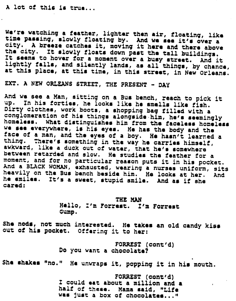 Page One: “Forrest Gump” (1994)