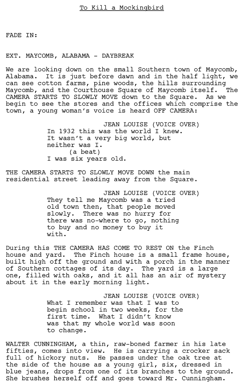 Page One: ‘To Kill a Mockingbird’ (1962),