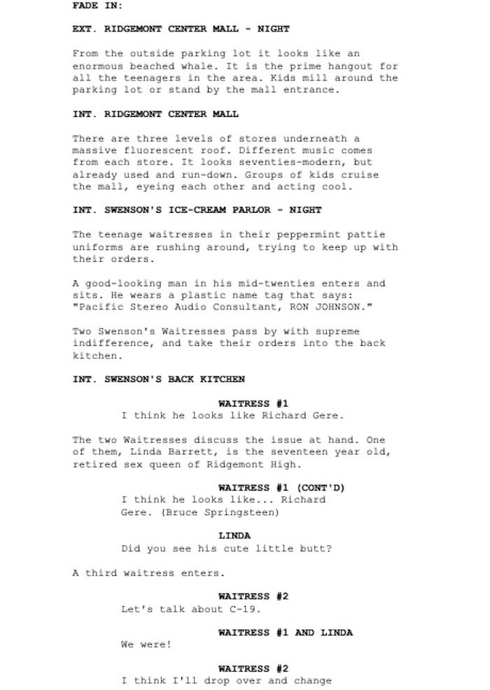 Page One: “Fast Times at Ridgemont High” (1982)