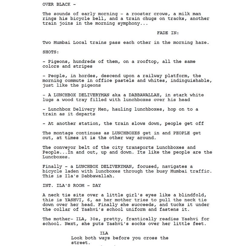 Page One: “The Lunchbox” (2013)