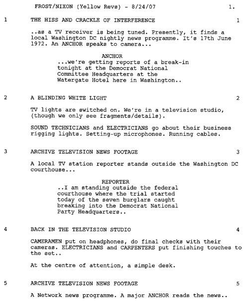 Page One: “Frost/Nixon” (2008)