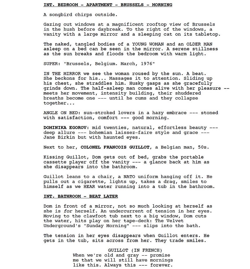 Page One: “Red Sparrow” (2018)