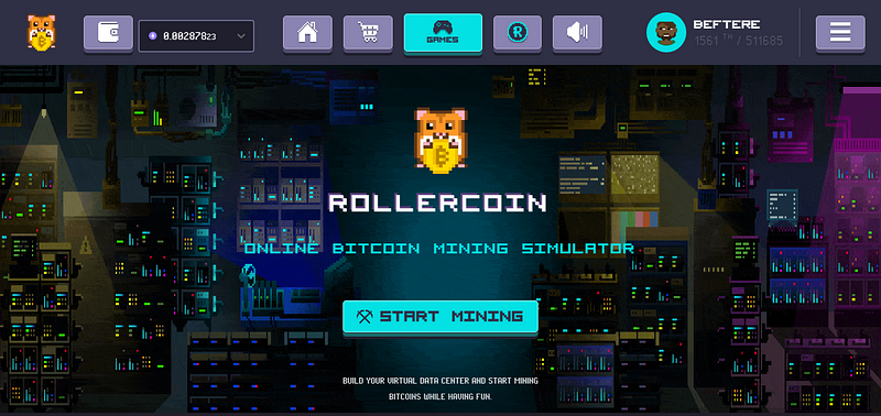 Oyun oynayarak Bitcoin, Dogecoin ve Ethereum kazanmak; Rollercoin