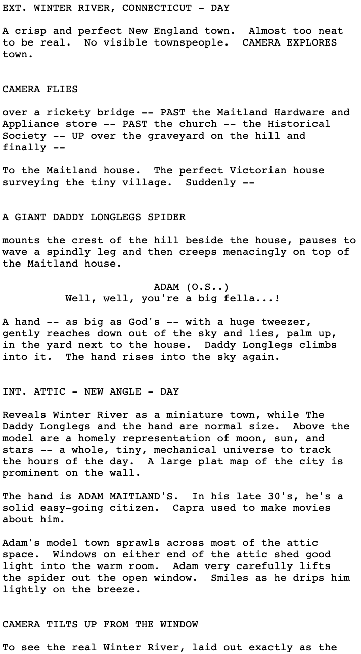 Page One: “Beetlejuice” (1988